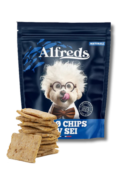 Sprø chips av tørrfisk