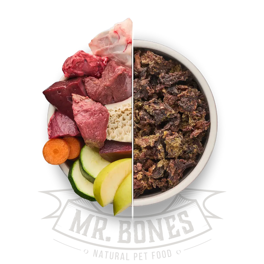 Fullfôr av hjort og grønn vom