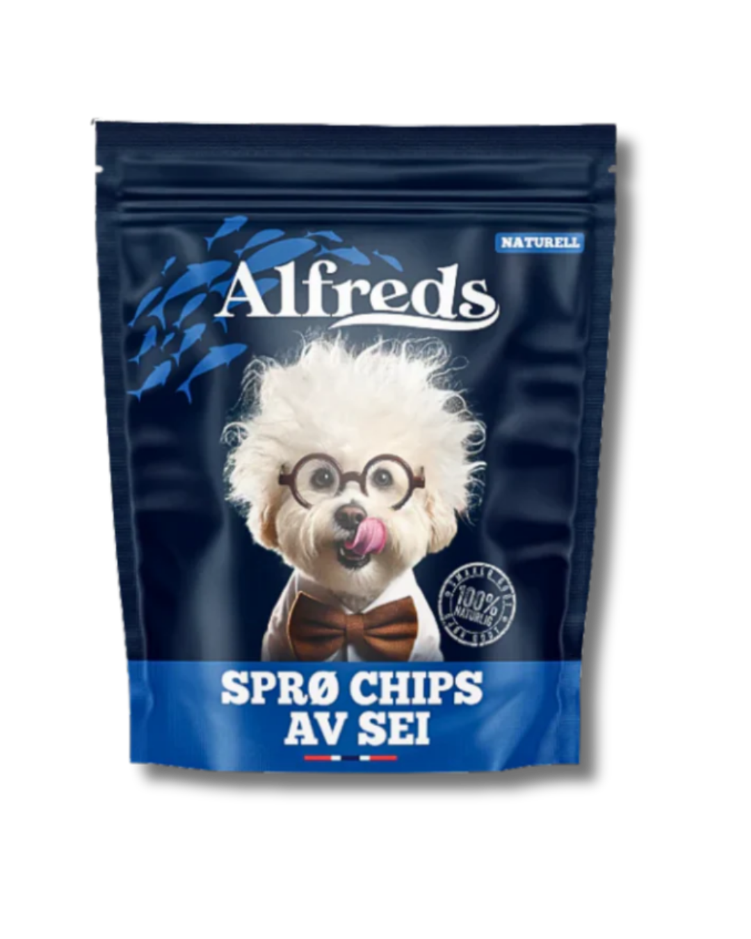 Sprø chips av tørrfisk