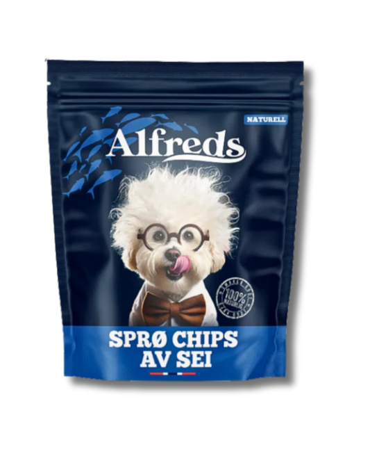 Sprø chips av tørrfisk