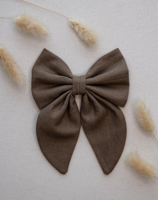 Vintage sløyfe - Valnøtt