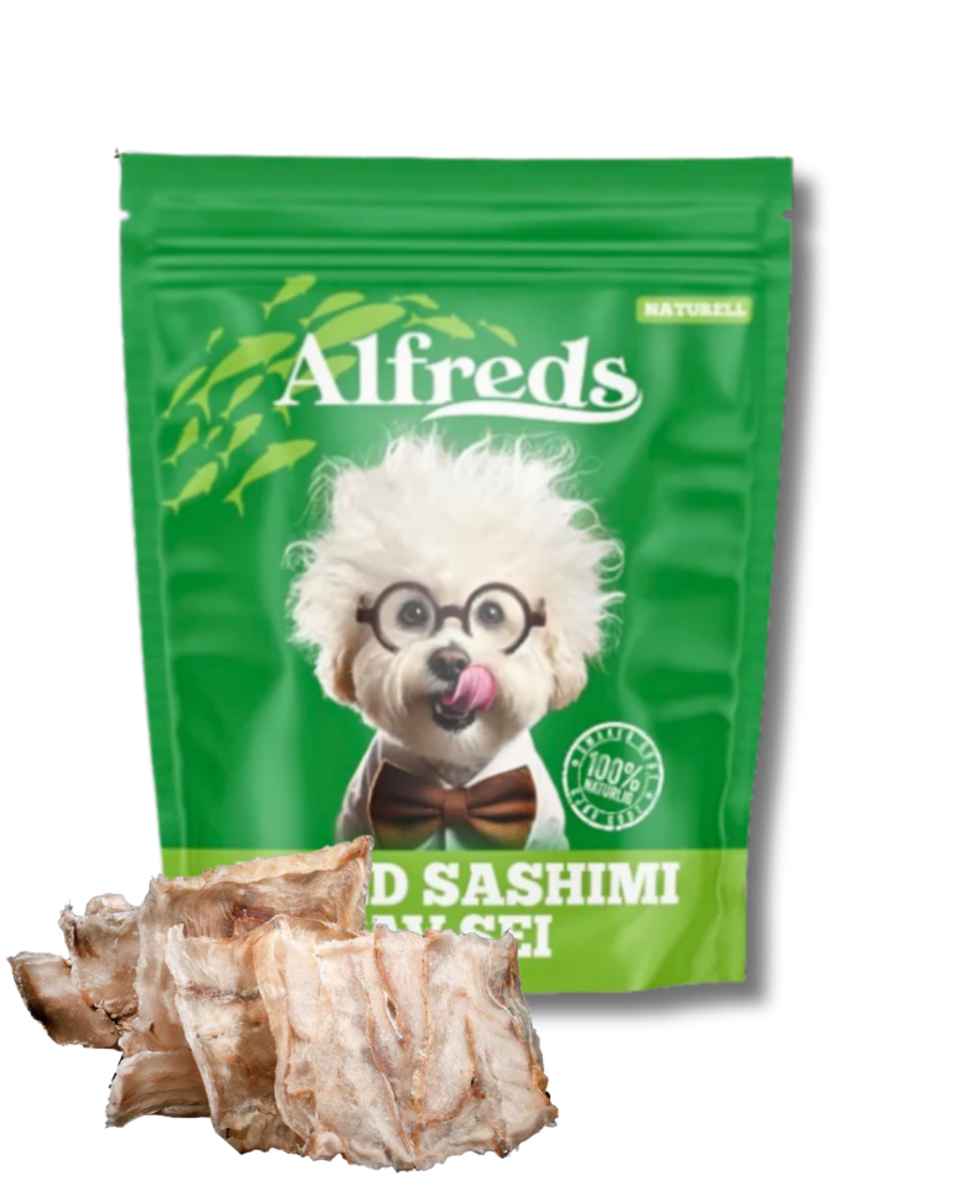Tørket sashimi av sei