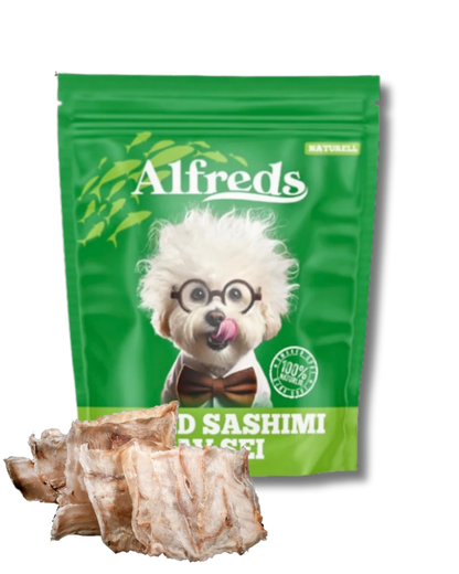Tørket sashimi av sei