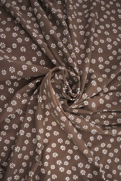 Modern - Brun med blomster