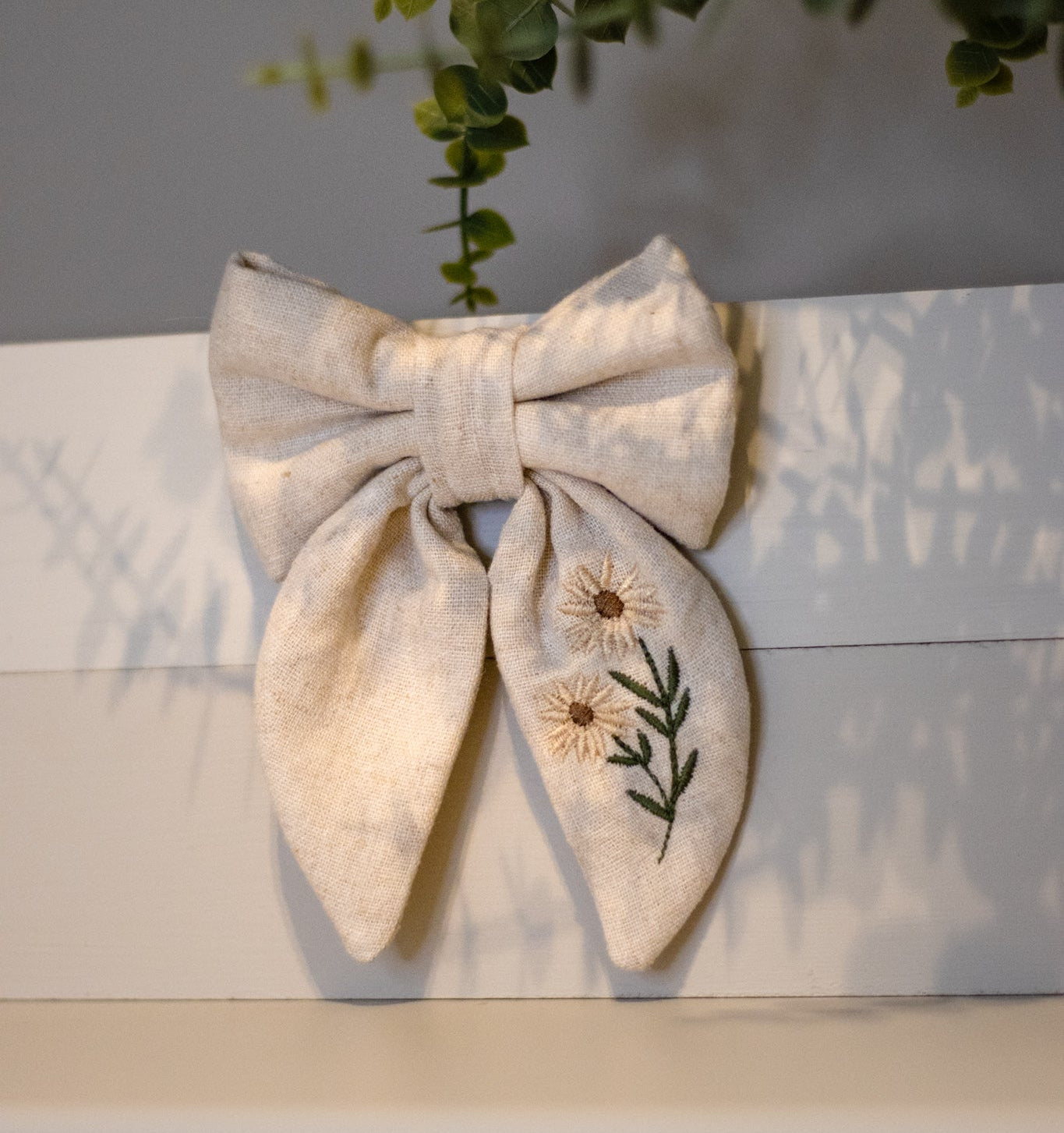 Vintage sløyfe - Mocca daisy