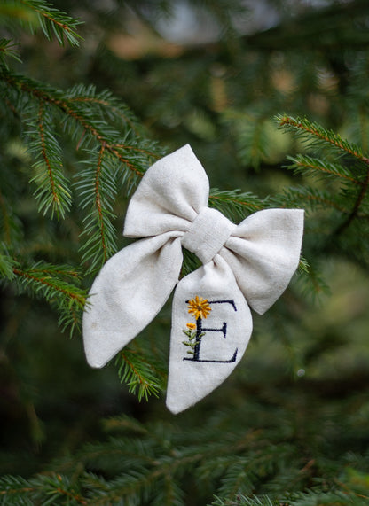 Vintage sløyfe - Naturbokstav